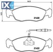 Σετ τακάκια, δισκόφρενα BREMBO P61054