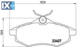 Σετ τακάκια, δισκόφρενα BREMBO P61074