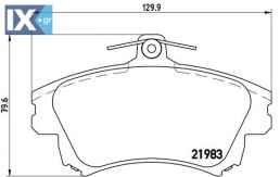 Σετ τακάκια, δισκόφρενα BREMBO P86017