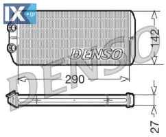 Εναλλάκτης θερμότητας, θέρμανση εσωτερικού χώρου DENSO DRR07005