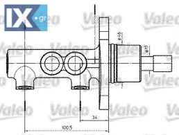 Κεντρική αντλία φρένων VALEO 402302