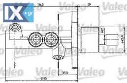 Κεντρική αντλία φρένων VALEO 402314