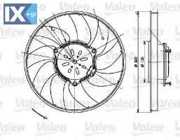 Βεντιλατέρ, ψύξη κινητήρα VALEO 696082