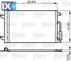 Συμπυκνωτής, σύστ. κλιματισμού VALEO 814198