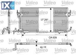 Συμπυκνωτής, σύστ. κλιματισμού VALEO 817229