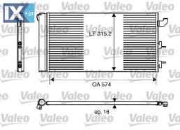 Συμπυκνωτής, σύστ. κλιματισμού VALEO 818162