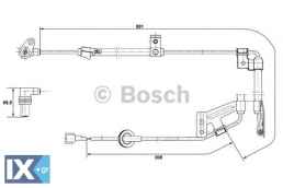 Αισθητήρας, στροφές τροχού BOSCH 0265001273