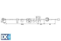 Αισθητήρας, στροφές τροχού BOSCH 0265006254