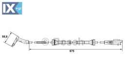 Αισθητήρας, στροφές τροχού BOSCH 0265007423