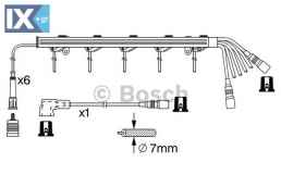 Σετ καλωδίων υψηλής τάσης BOSCH 0986356382