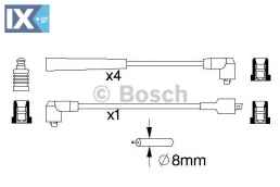 Σετ καλωδίων υψηλής τάσης BOSCH 0986357012