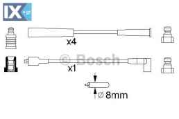 Σετ καλωδίων υψηλής τάσης BOSCH 0986357140