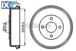 Ταμπούρο BOSCH 0986477051