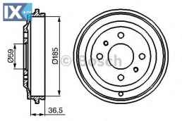 Ταμπούρο BOSCH 0986477125