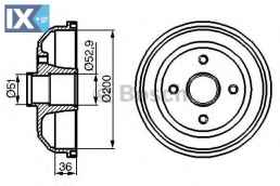 Ταμπούρο BOSCH 0986477134