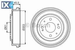 Ταμπούρο BOSCH 0986477166