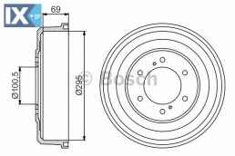 Ταμπούρο BOSCH 0986477177