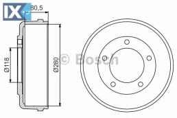 Ταμπούρο BOSCH 0986477203