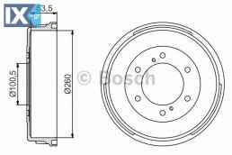 Ταμπούρο BOSCH 0986477223