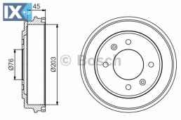 Ταμπούρο BOSCH 0986477234