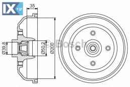 Ταμπούρο BOSCH 0986477256