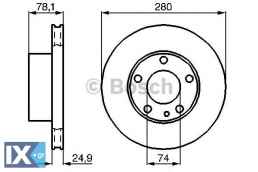 Δισκόπλακα BOSCH 0986478049