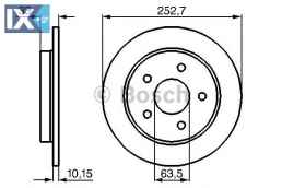 Δισκόπλακα BOSCH 0986478196