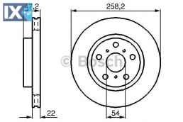 Δισκόπλακα BOSCH 0986478396