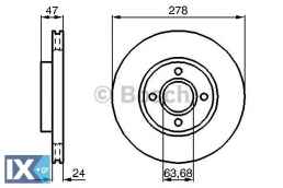 Δισκόπλακα BOSCH 0986478427