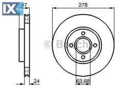 Δισκόπλακα BOSCH 0986478427