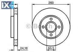 Δισκόπλακα BOSCH 0986478671