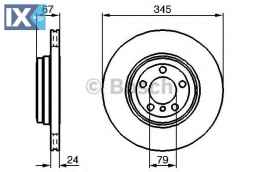 Δισκόπλακα BOSCH 0986479005