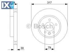 Δισκόπλακα BOSCH 0986479287