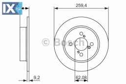 Δισκόπλακα BOSCH 0986479792