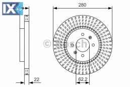 Δισκόπλακα BOSCH 0986479B05