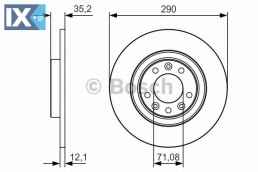 Δισκόπλακα BOSCH 0986479C25