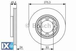 Δισκόπλακα BOSCH 0986479R40