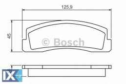 Σετ τακάκια, δισκόφρενα BOSCH 0986494462