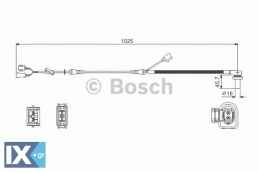 Αισθητήρας, στροφές τροχού BOSCH 0986594002