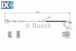 Αισθητήρας, στροφές τροχού BOSCH 0986594002