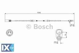 Αισθητήρας, στροφές τροχού BOSCH 0986594512