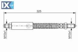 Ελαστικός σωλήνας φρένων BOSCH 1987476572