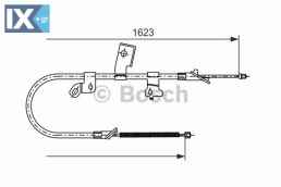 Ντίζα, φρένο ακινητοποίησης BOSCH 1987477544