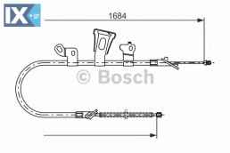 Ντίζα, φρένο ακινητοποίησης BOSCH 1987477549