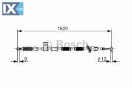 Ντίζα, φρένο ακινητοποίησης BOSCH 1987477894