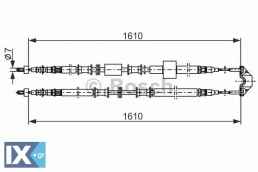 Ντίζα, φρένο ακινητοποίησης BOSCH 1987477936