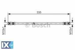 Ελαστικός σωλήνας φρένων BOSCH 1987481517