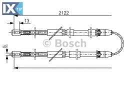 Ντίζα, φρένο ακινητοποίησης BOSCH 1987482010