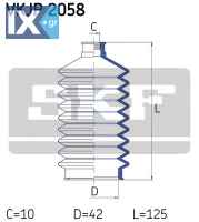 Σετ φούσκες, τιμόνι SKF VKJP2058