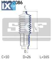 Σετ φούσκες, τιμόνι SKF VKJP2086